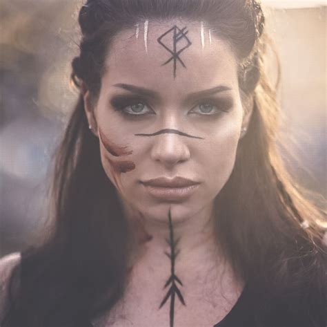 viking makeup female|female viking face paint.